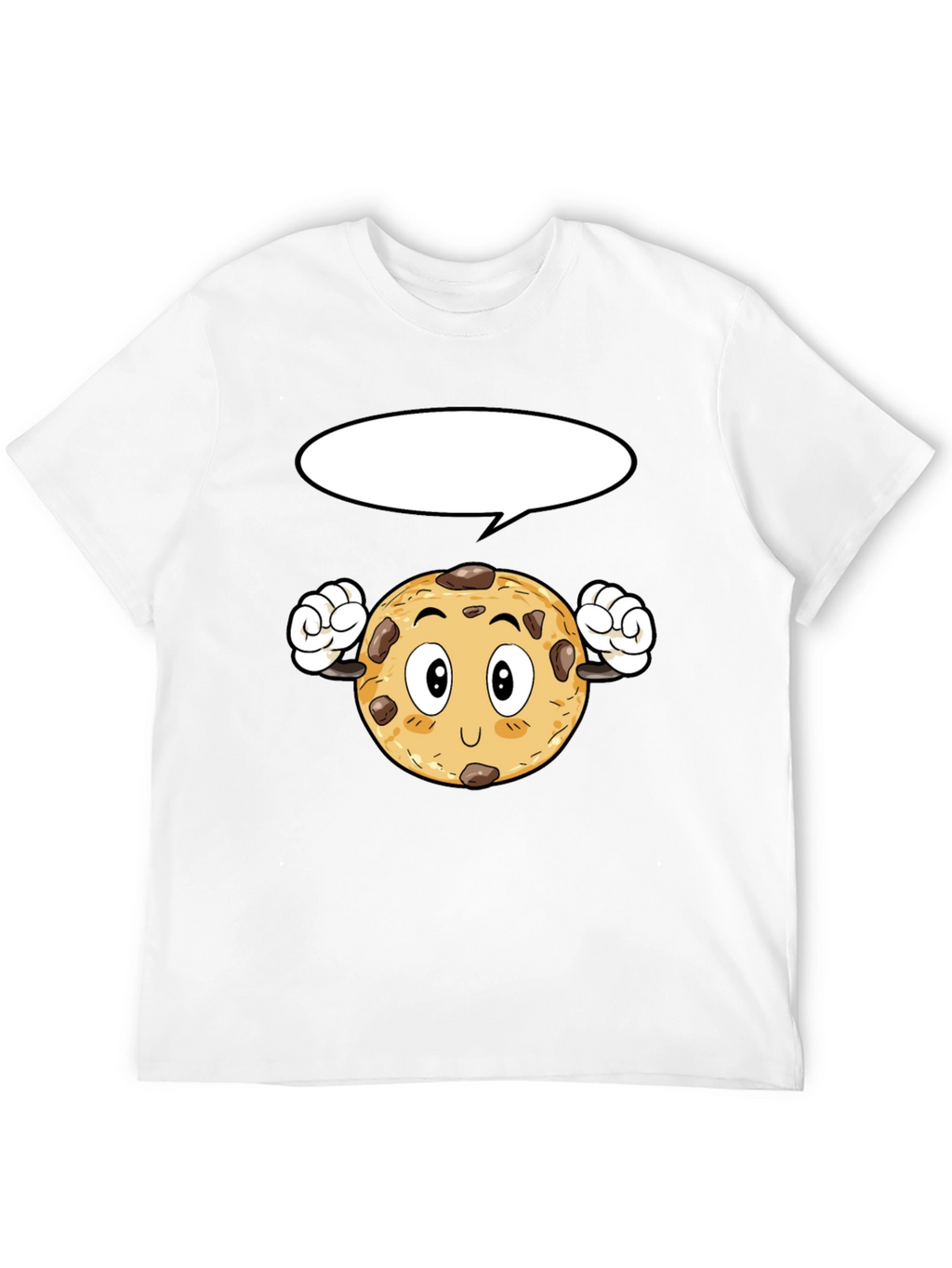 Cartoon Cookie Black T-Shirt