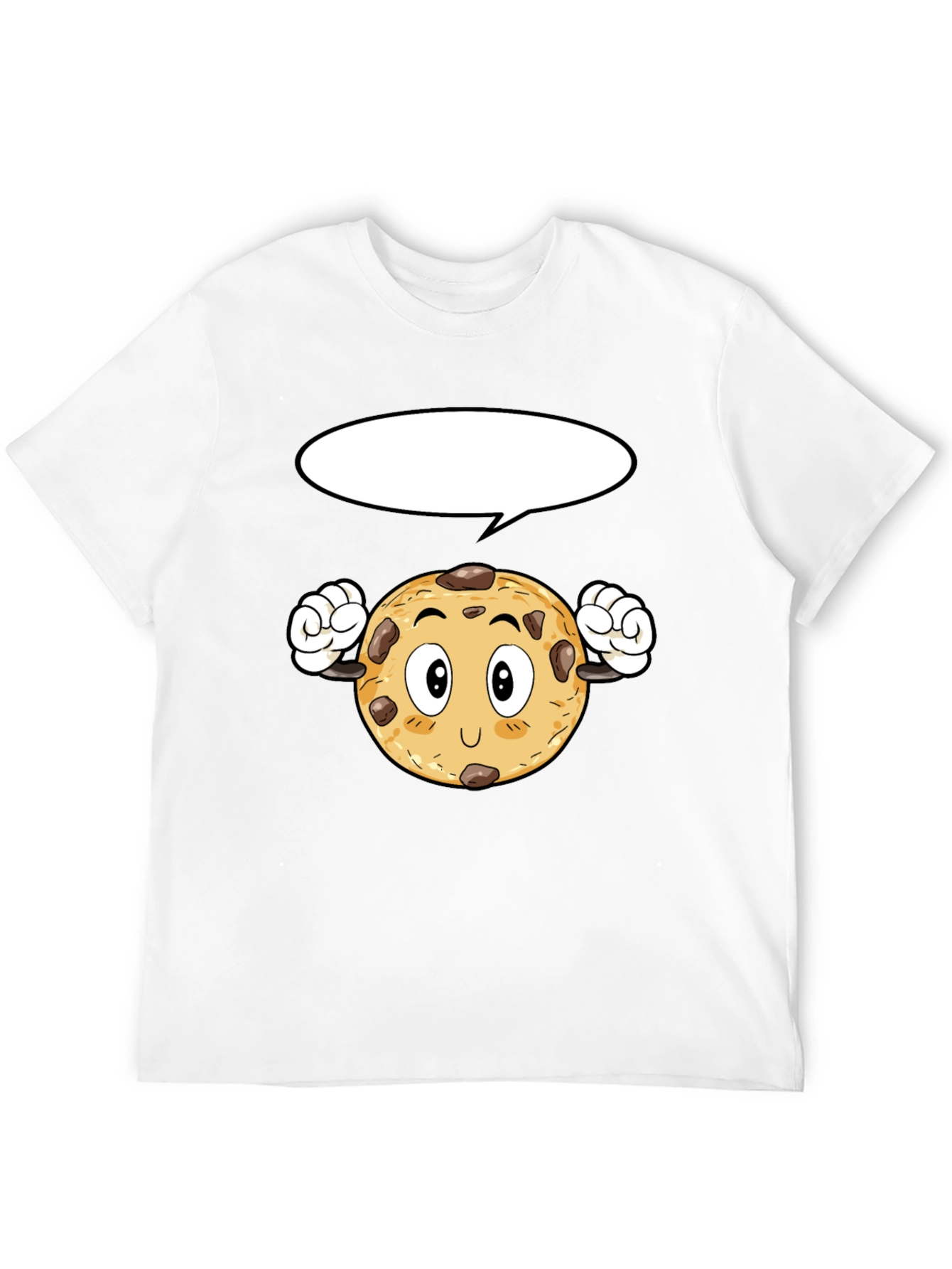Cartoon Cookie Black T-Shirt