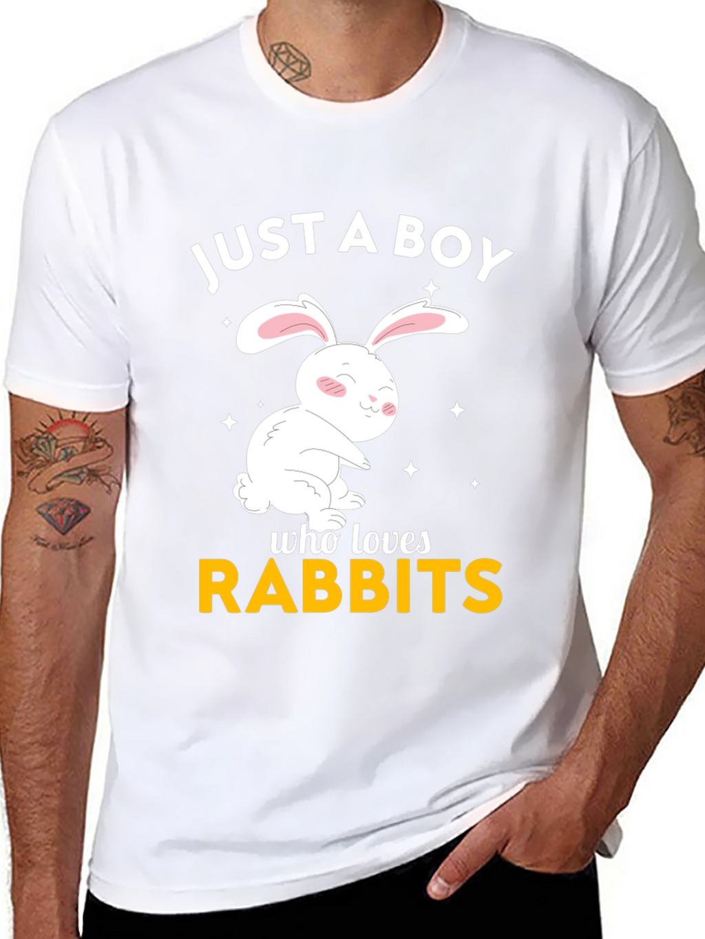 Just a Boy Who Loves Rabbits T-Shirt