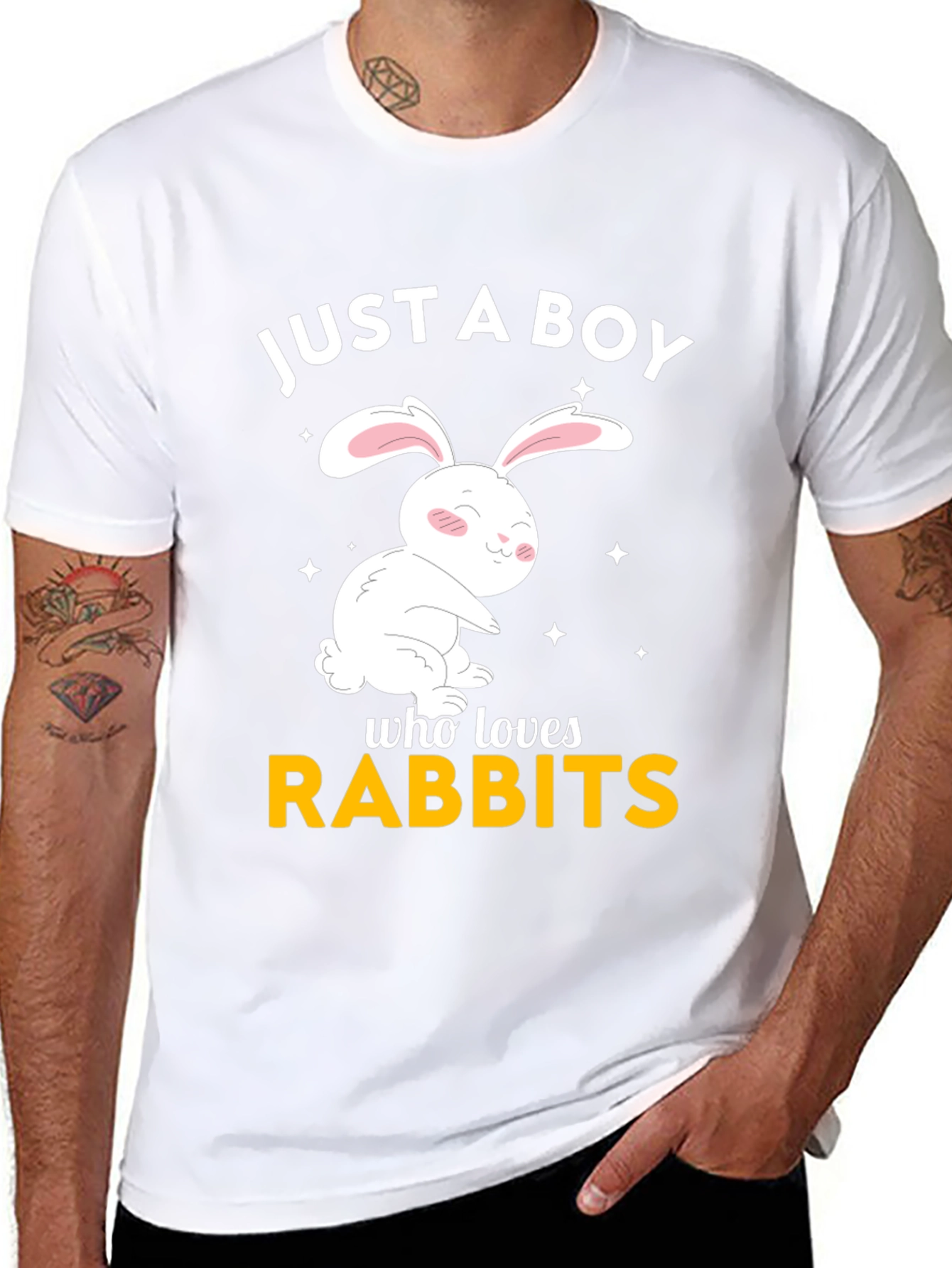 Just a Boy Who Loves Rabbits T-Shirt