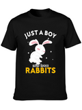 Just a Boy Who Loves Rabbits T-Shirt