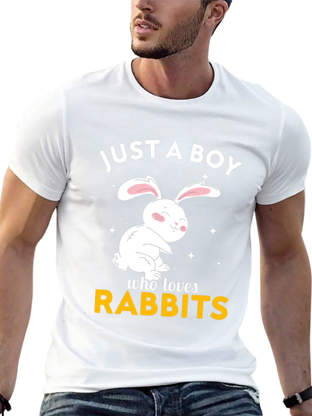 Just a Boy Who Loves Rabbits T-Shirt