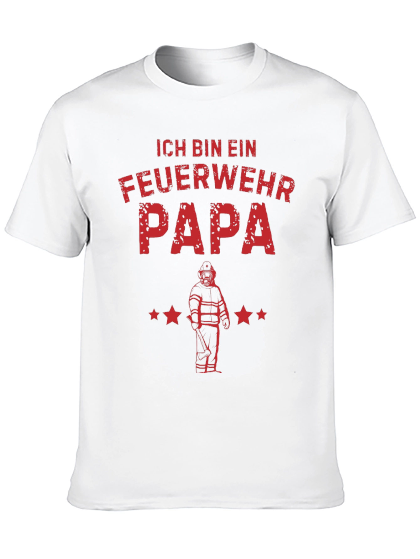 Feuerwehr Papa T-Shirt - Firefighter Dad Tee