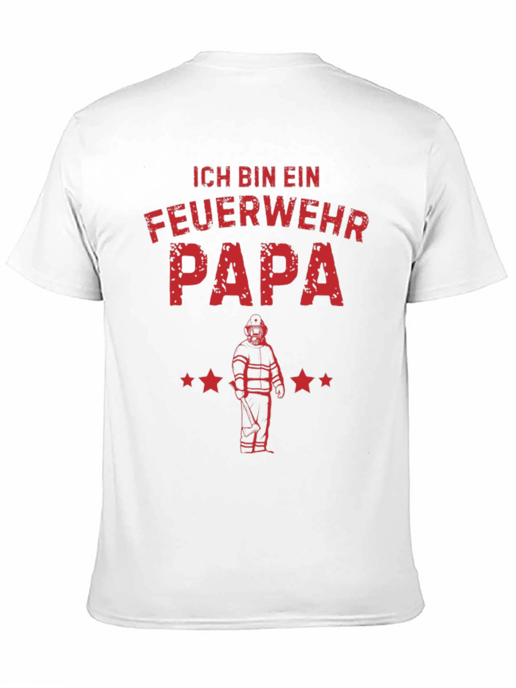 Feuerwehr Papa T-Shirt - Firefighter Dad Tee