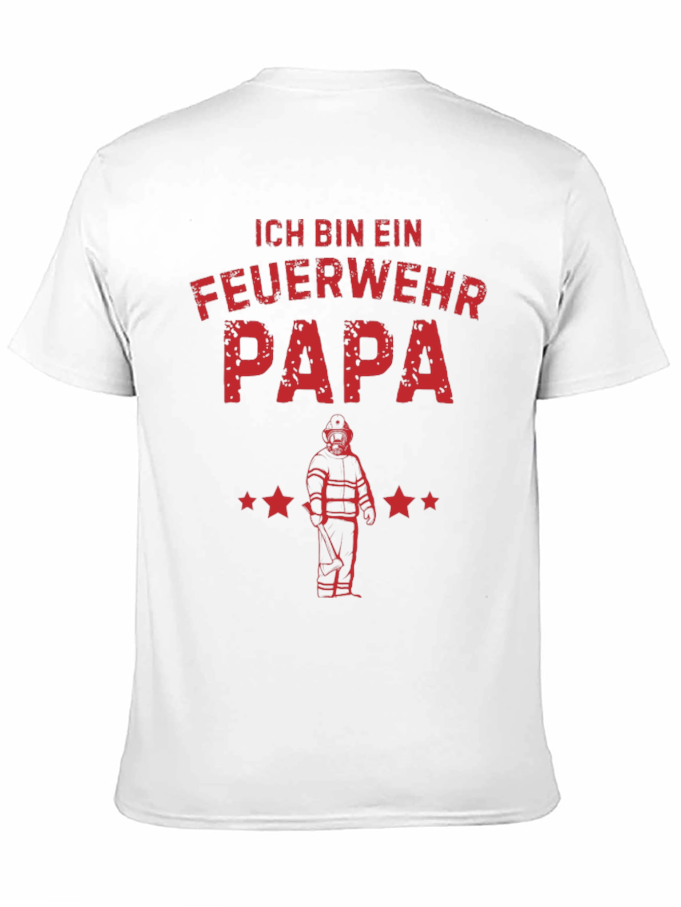 Feuerwehr Papa T-Shirt - Firefighter Dad Tee