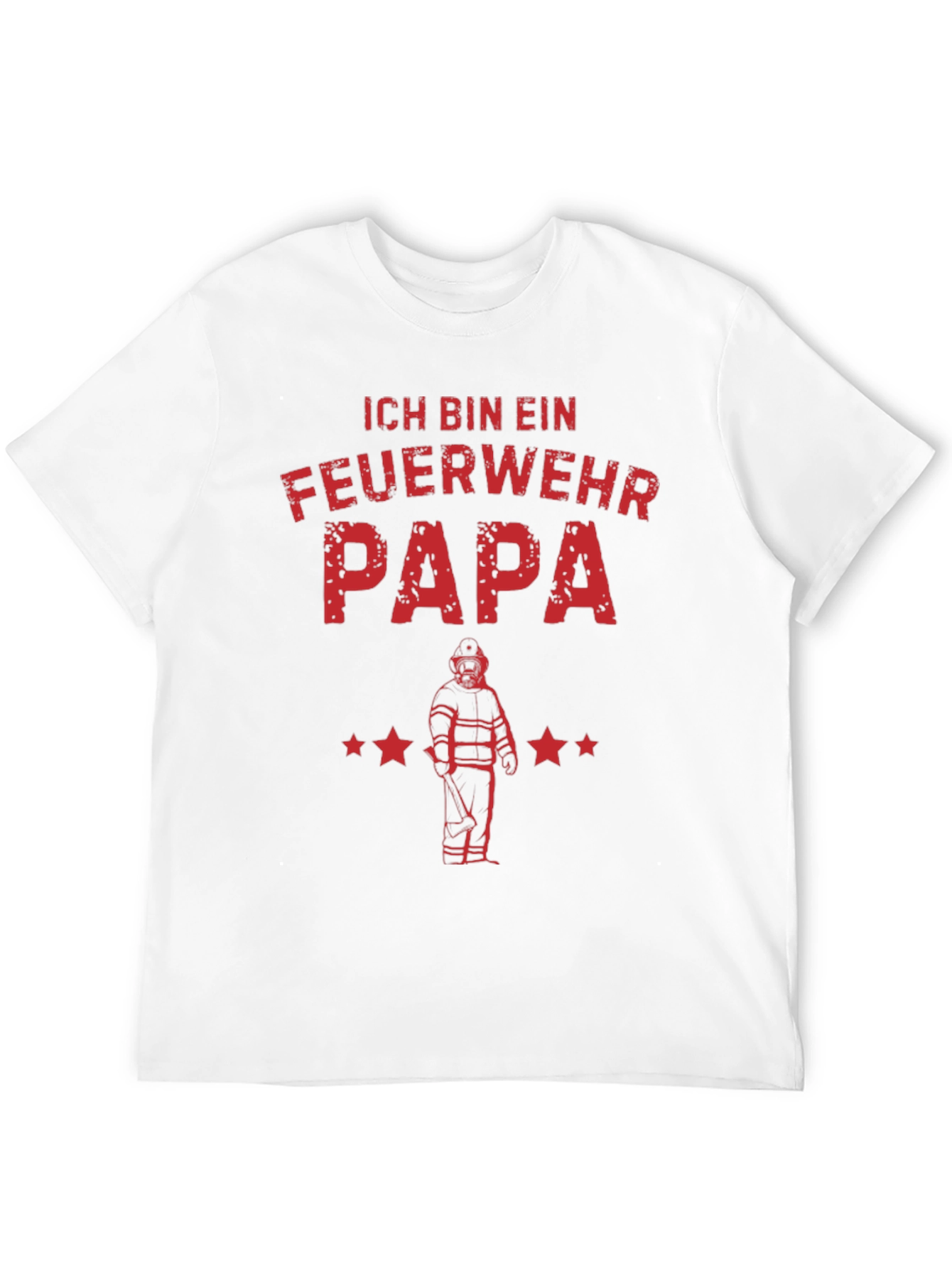 Feuerwehr Papa T-Shirt - Firefighter Dad Tee