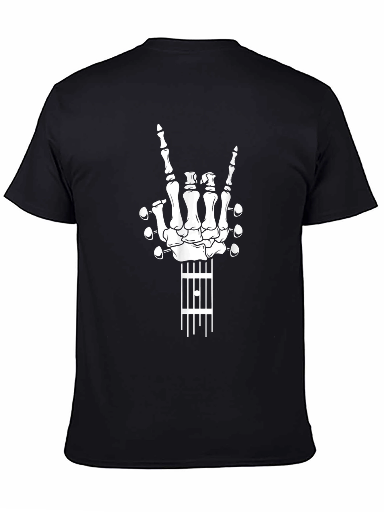 Rock On Skeleton Hand Guitar T-Shirt