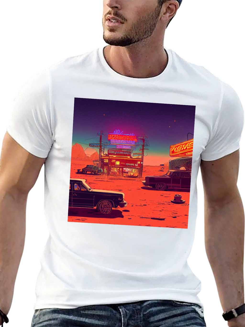 Retro Desert Neon T-Shirt