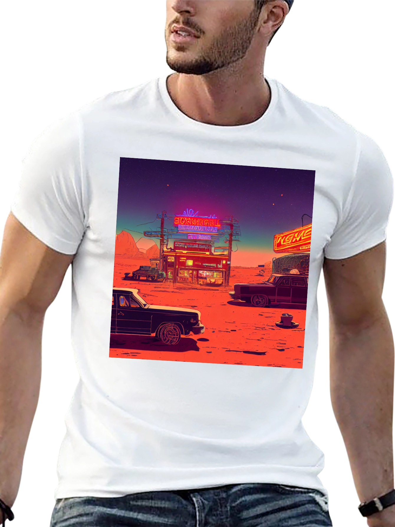 Retro Desert Neon T-Shirt