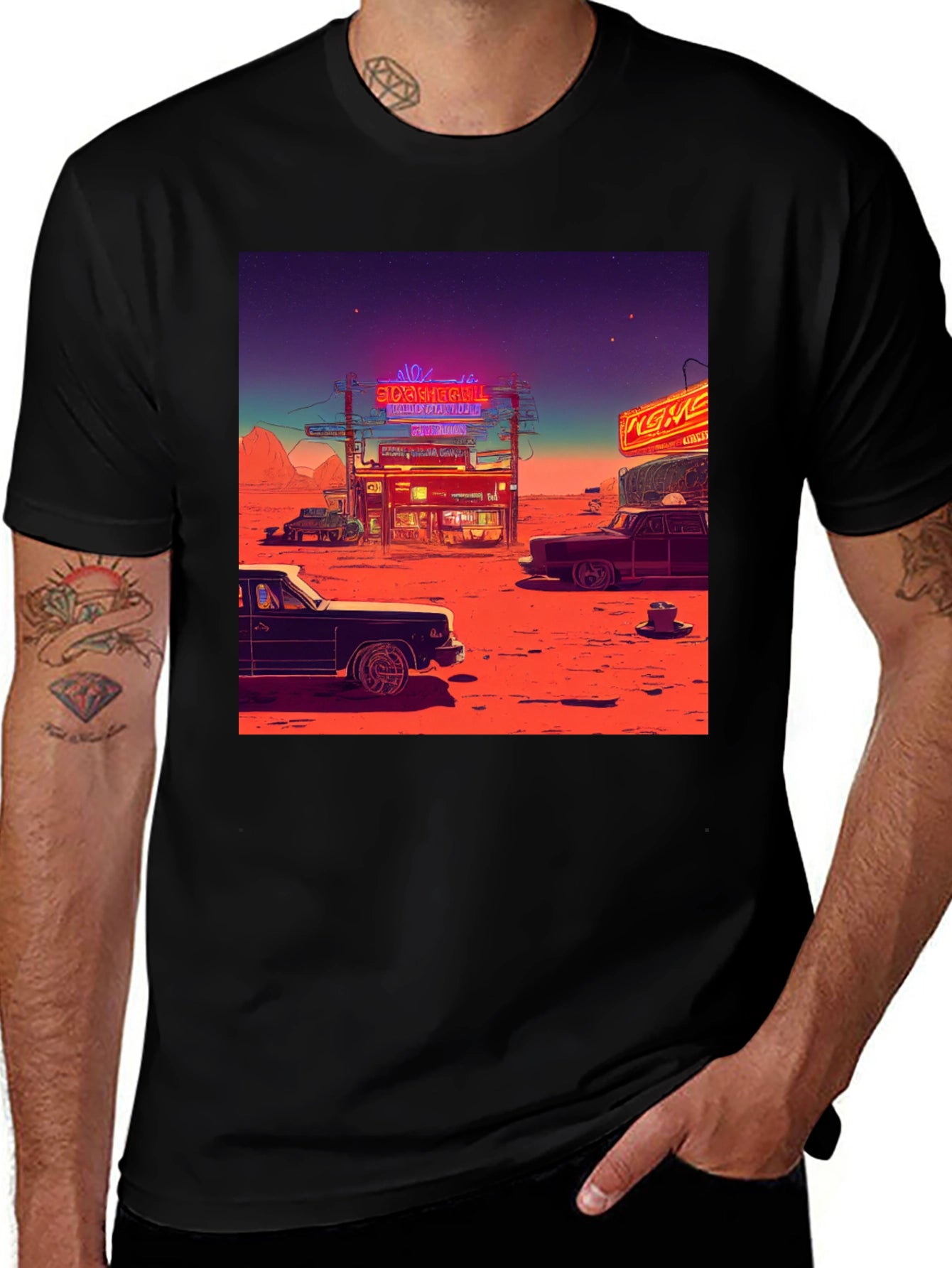 Retro Desert Neon T-Shirt