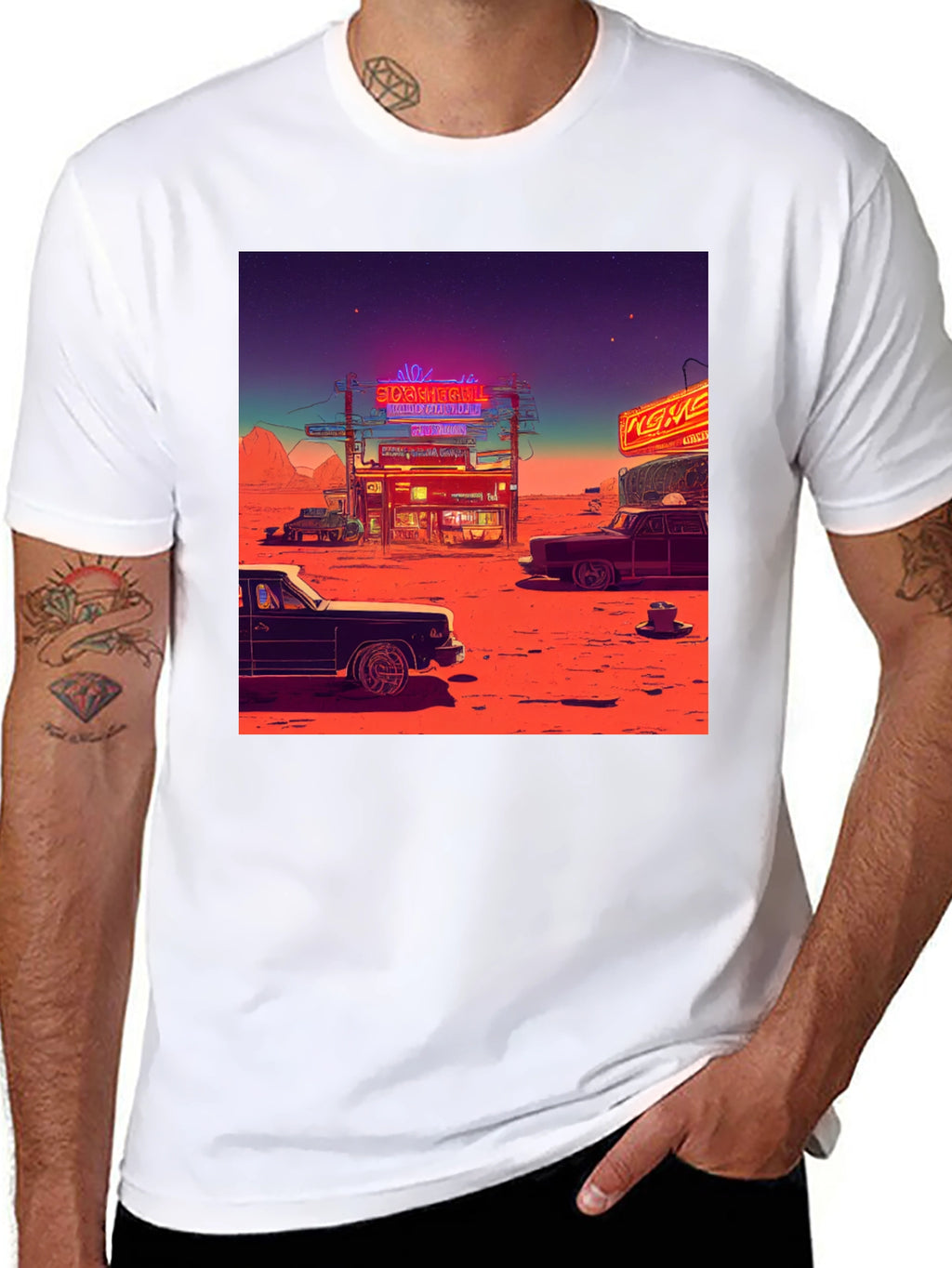 Retro Desert Neon T-Shirt