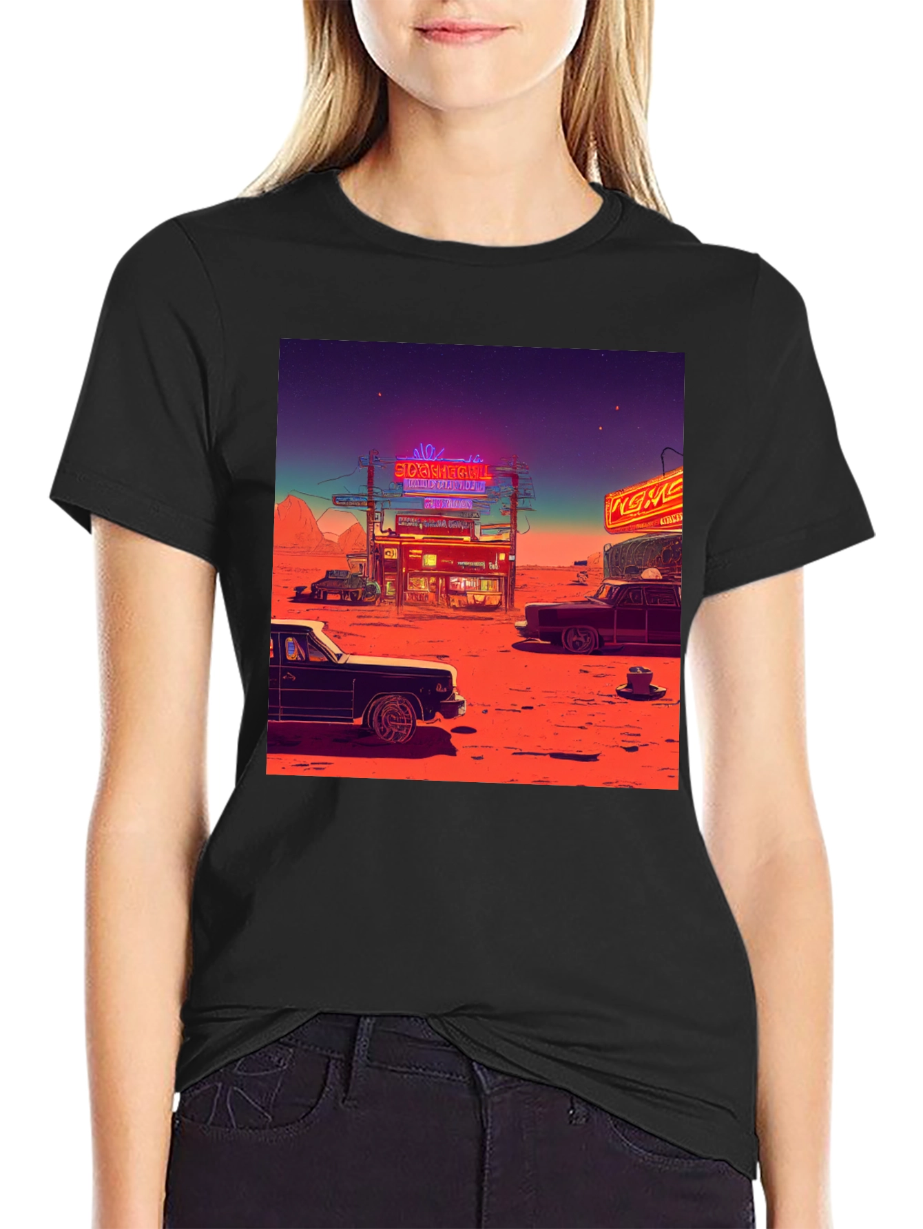 Retro Desert Neon T-Shirt