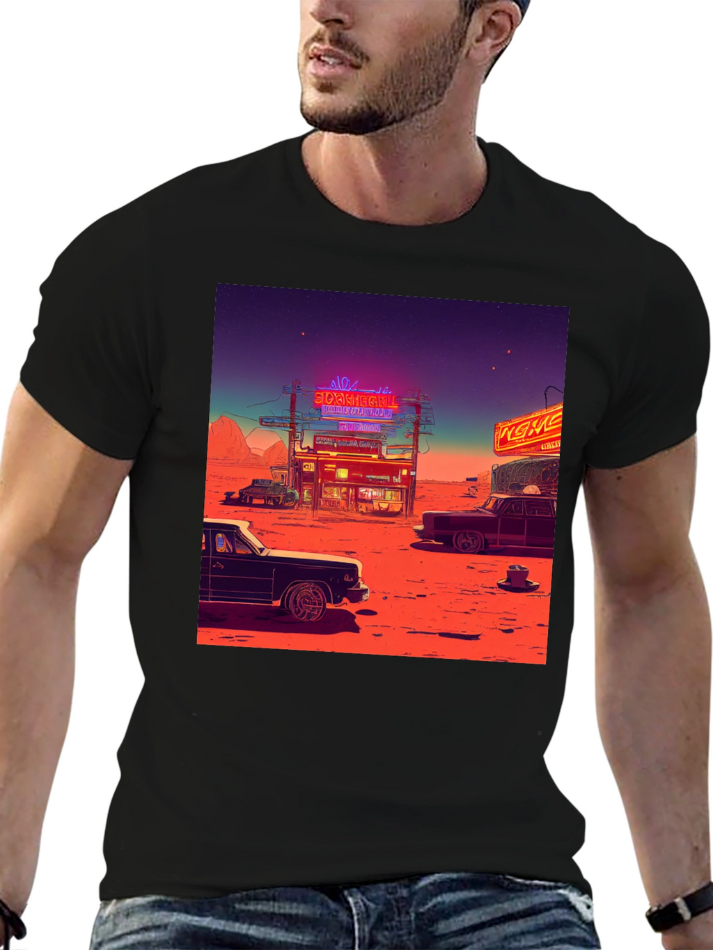 Retro Desert Neon T-Shirt