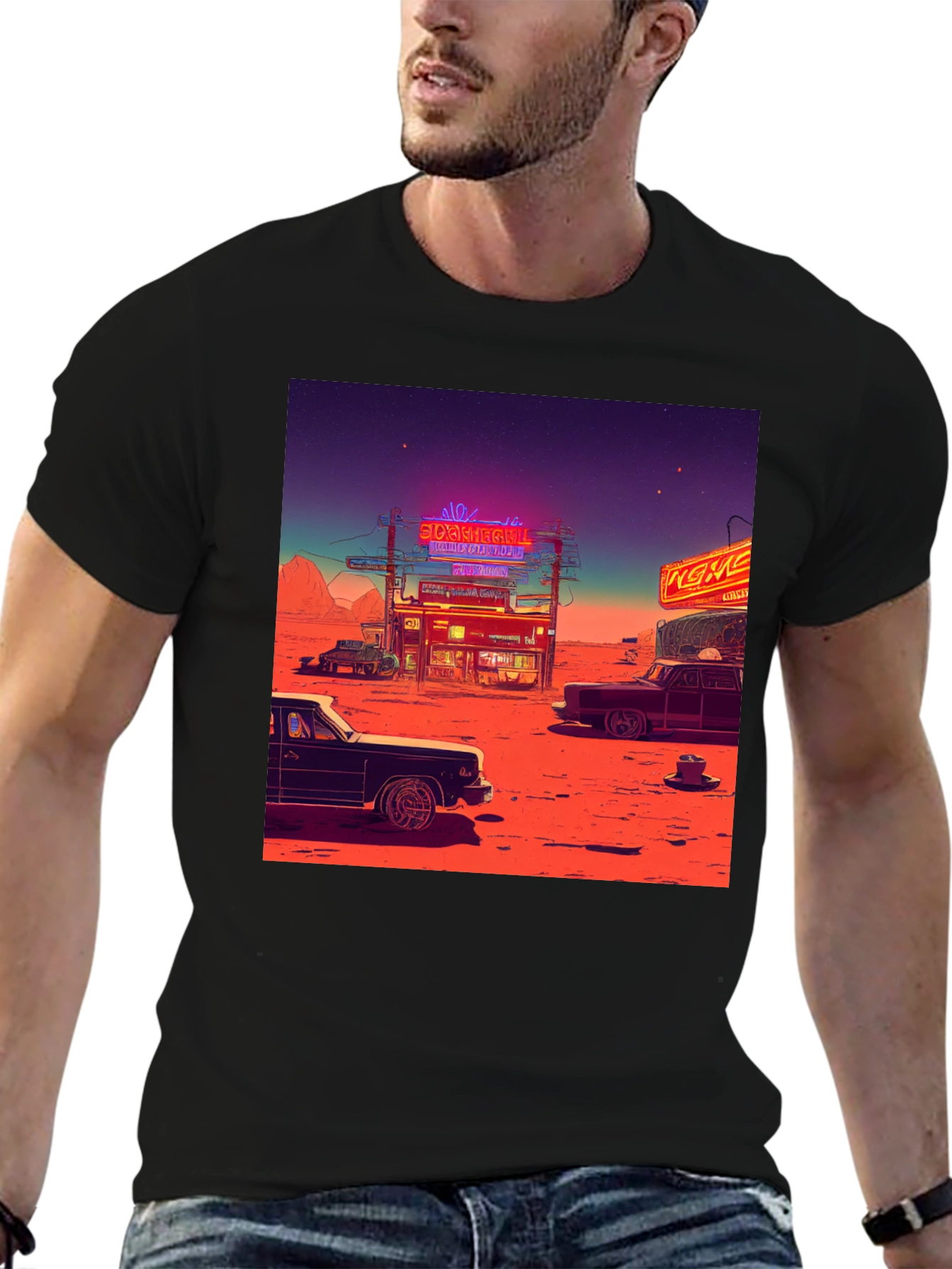 Retro Desert Neon T-Shirt