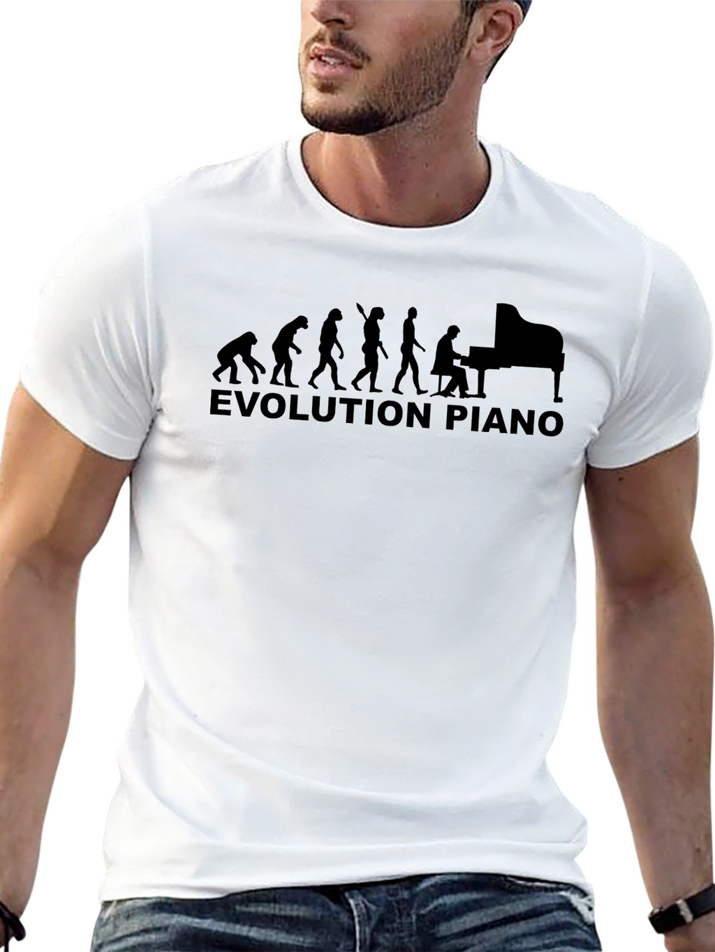 Evolution of Piano Black T-Shirt