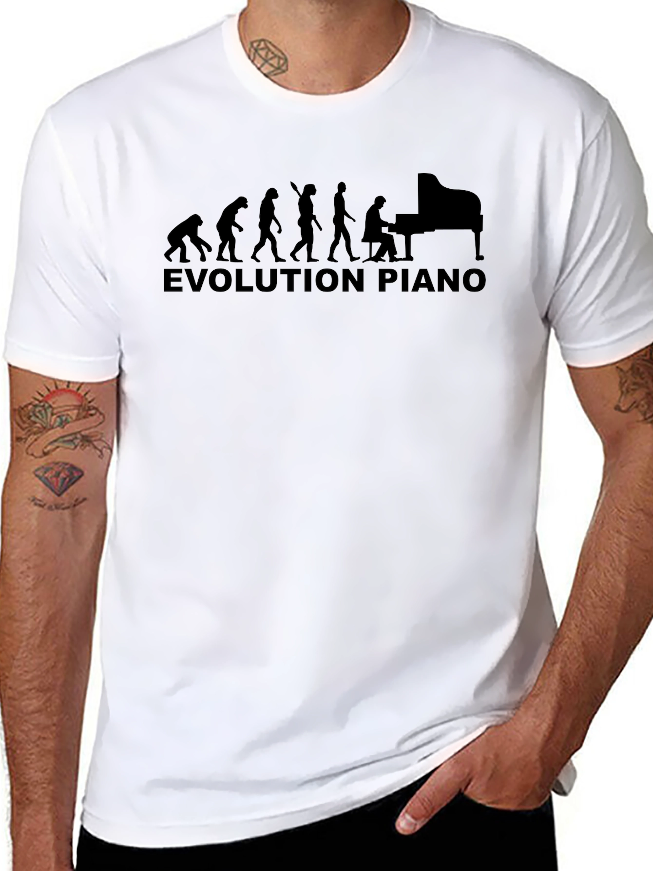 Evolution of Piano Black T-Shirt