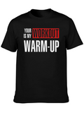 Workout Warm-Up Graphic Tee