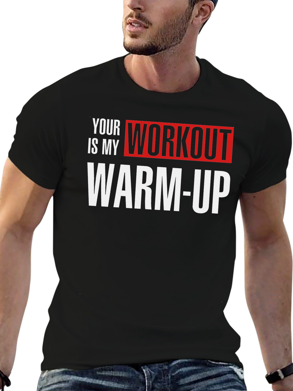 Workout Warm-Up Graphic Tee