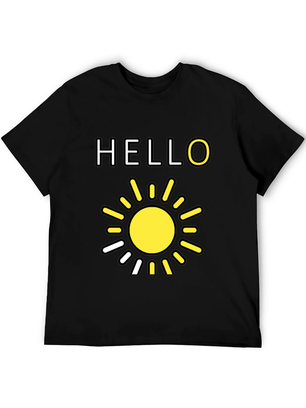 Hello Sunshine Graphic Tee - Black