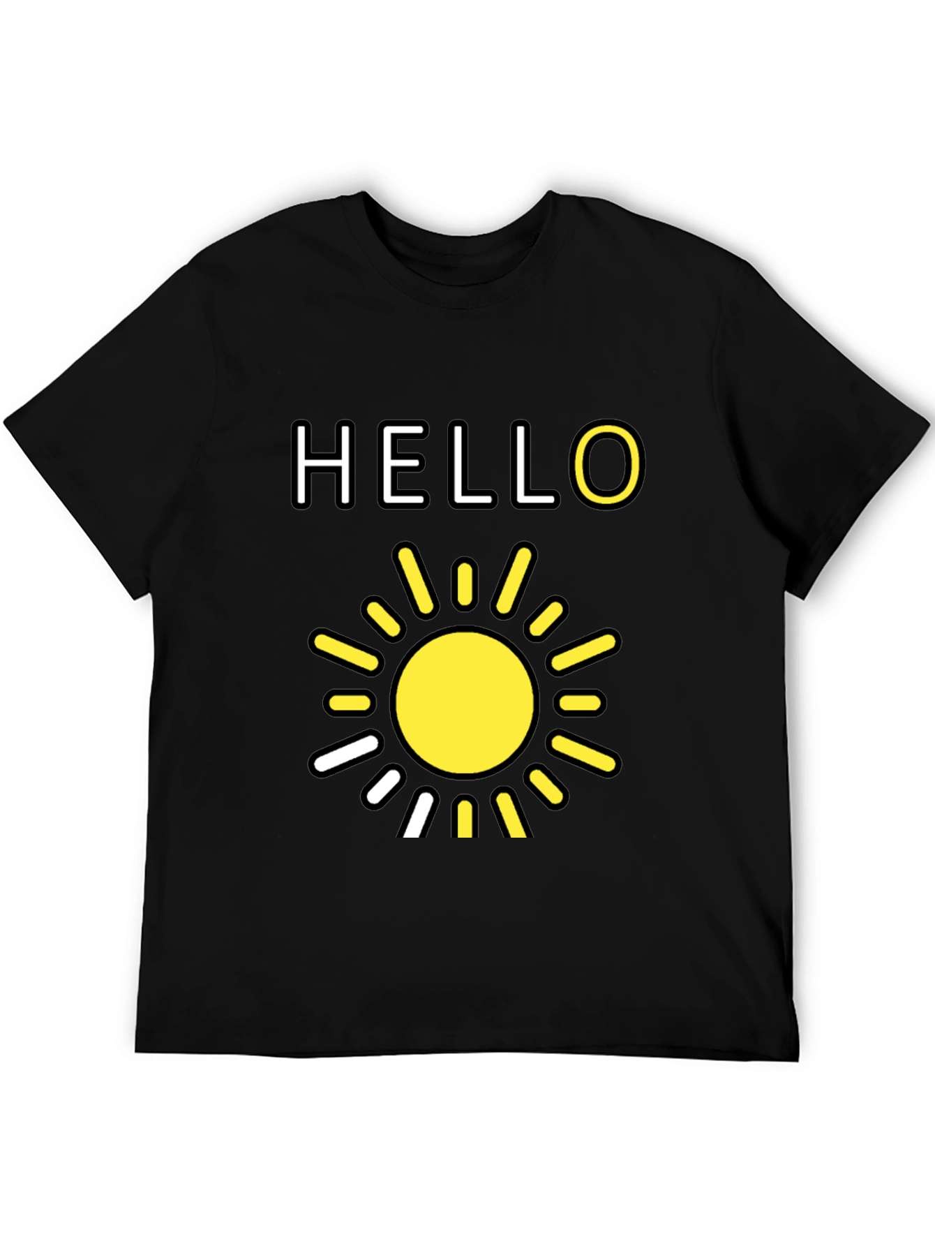 Hello Sunshine Graphic Tee - Black