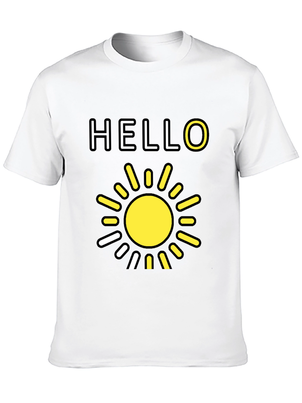 Hello Sunshine Graphic Tee - Black