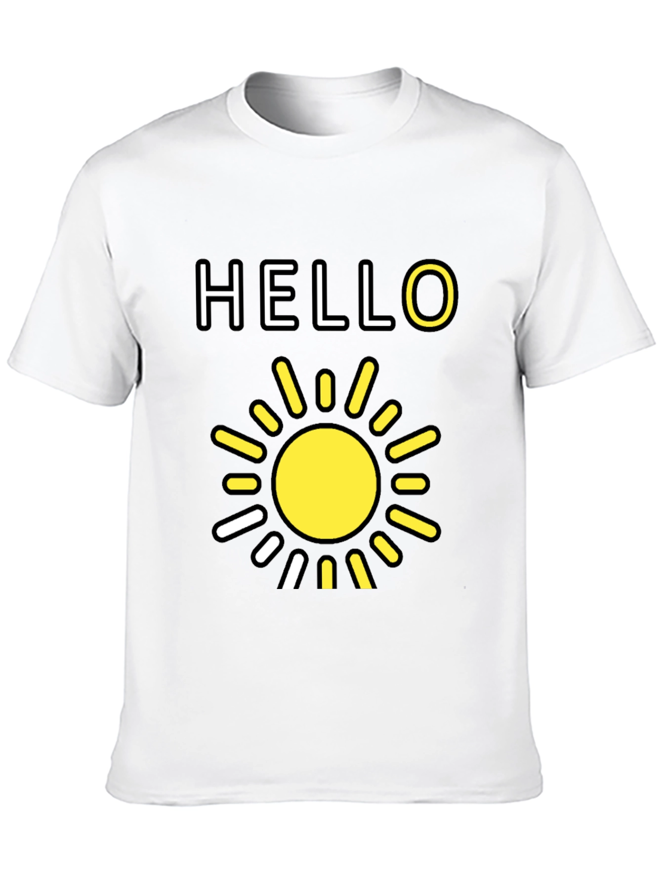 Hello Sunshine Graphic Tee - Black