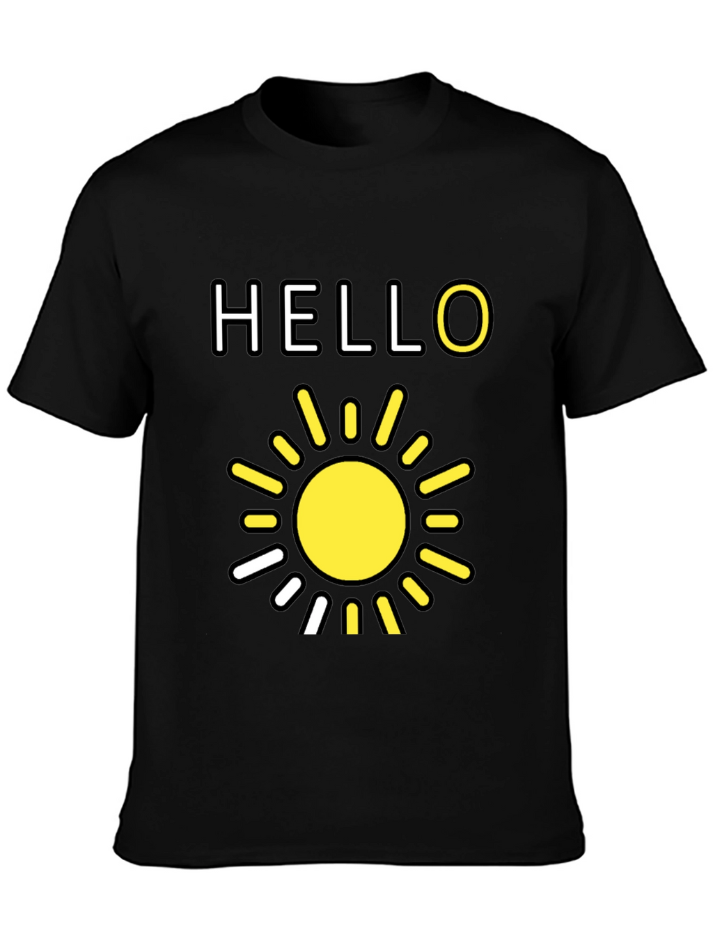 Hello Sunshine Graphic Tee - Black