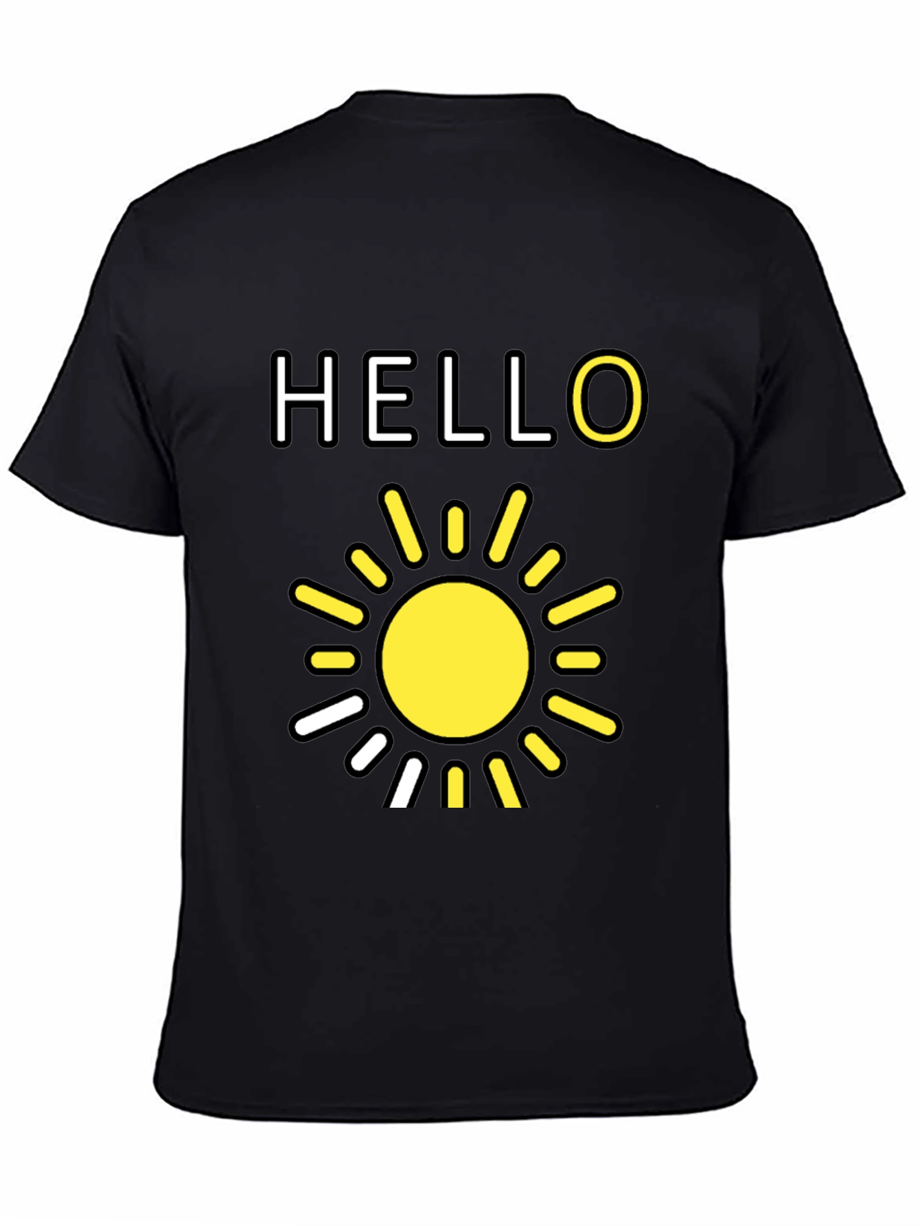 Hello Sunshine Graphic Tee - Black