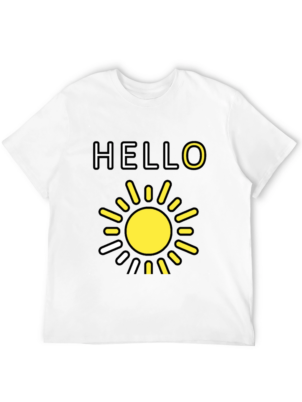 Hello Sunshine Graphic Tee - Black