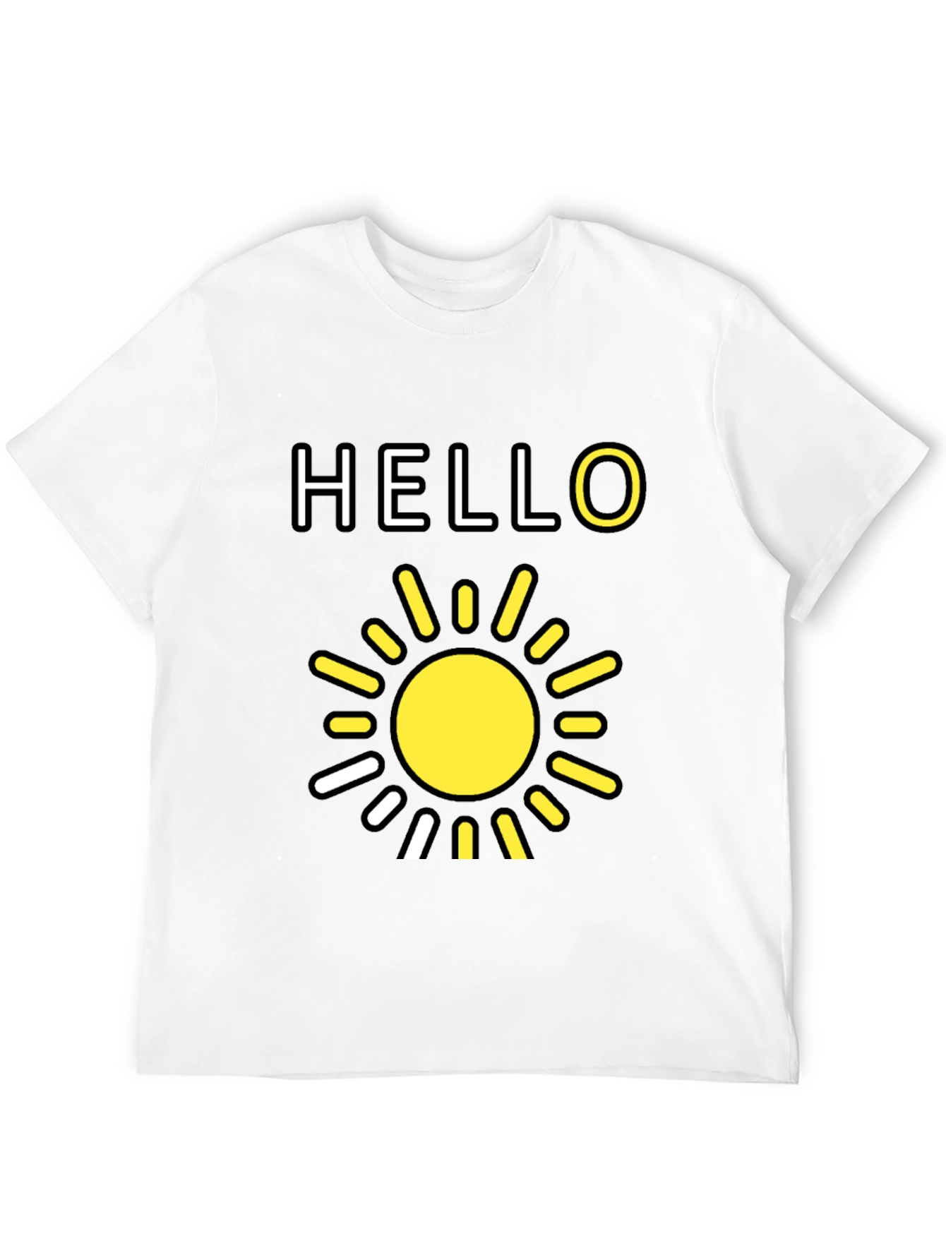 Hello Sunshine Graphic Tee - Black