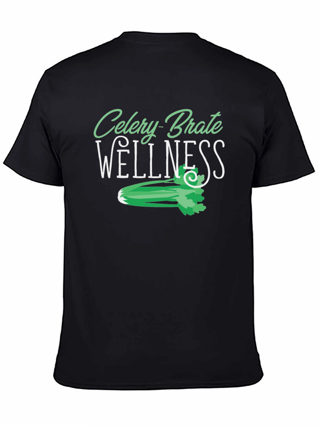 Celery-Brate Wellness Black T-Shirt