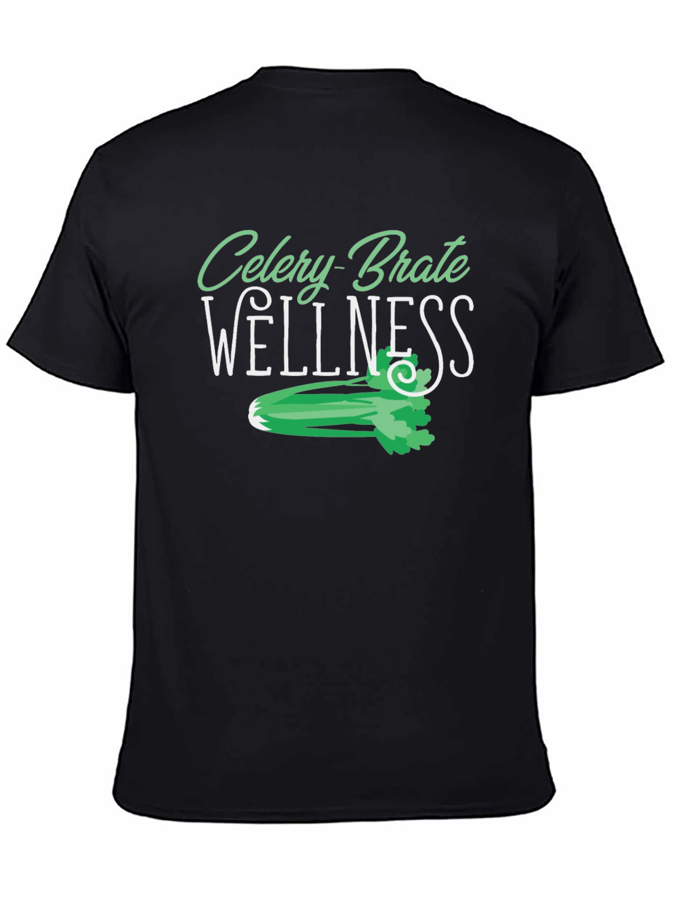 Celery-Brate Wellness Black T-Shirt