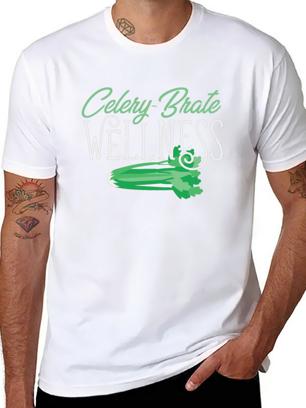Celery-Brate Wellness Black T-Shirt