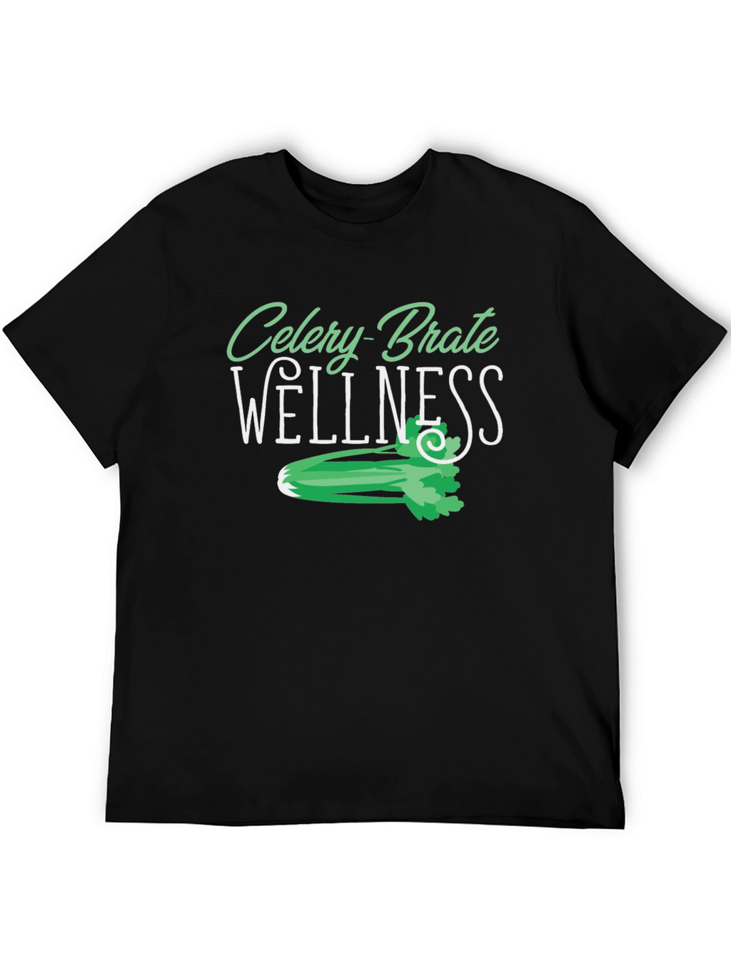 Celery-Brate Wellness Black T-Shirt