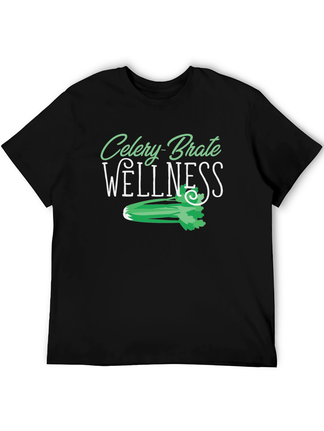 Celery-Brate Wellness Black T-Shirt