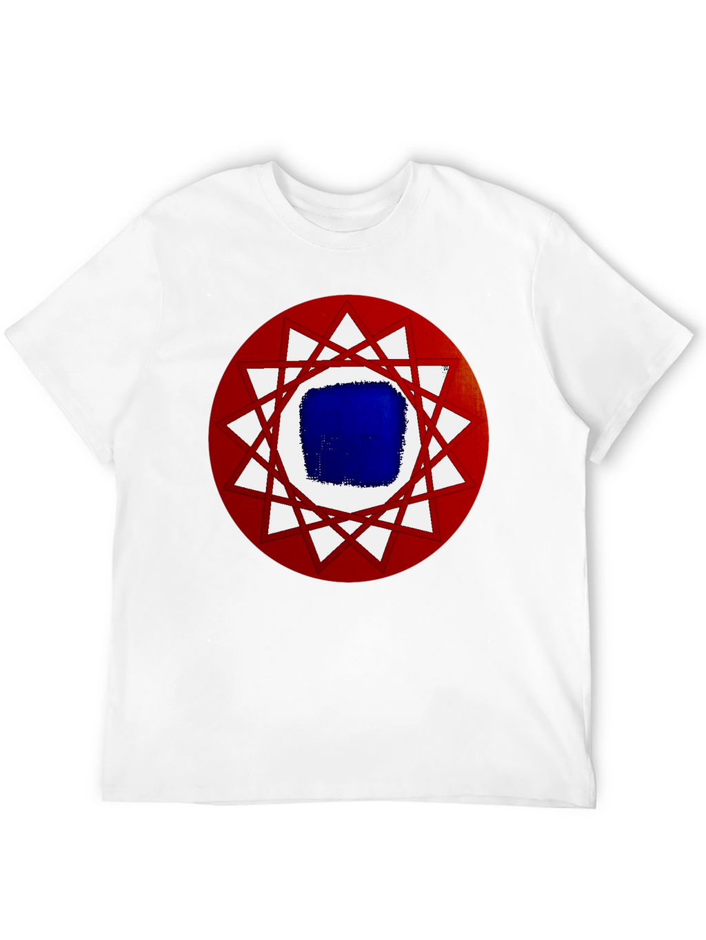Geometric Graphic Tee - Black