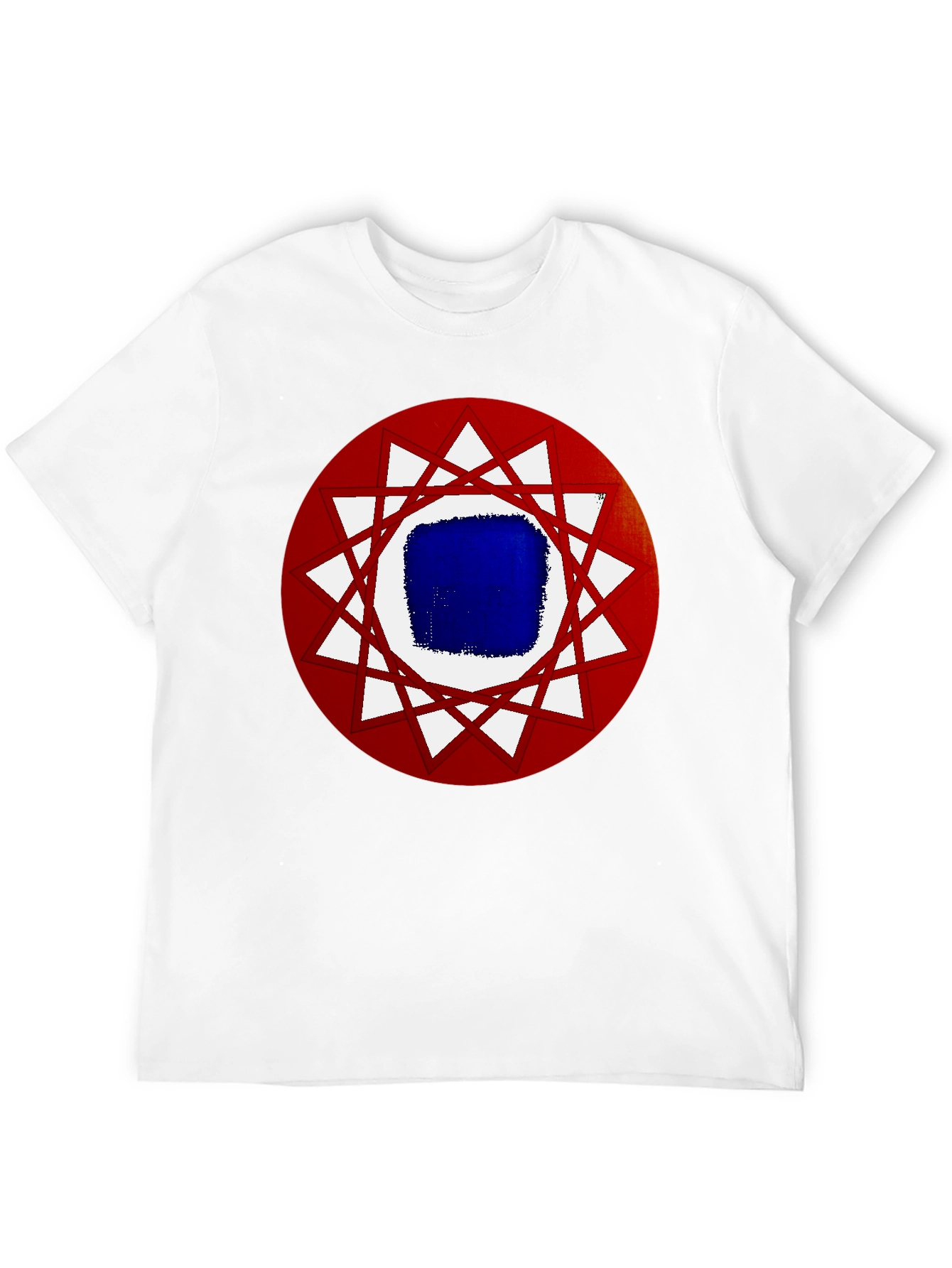 Geometric Graphic Tee - Black