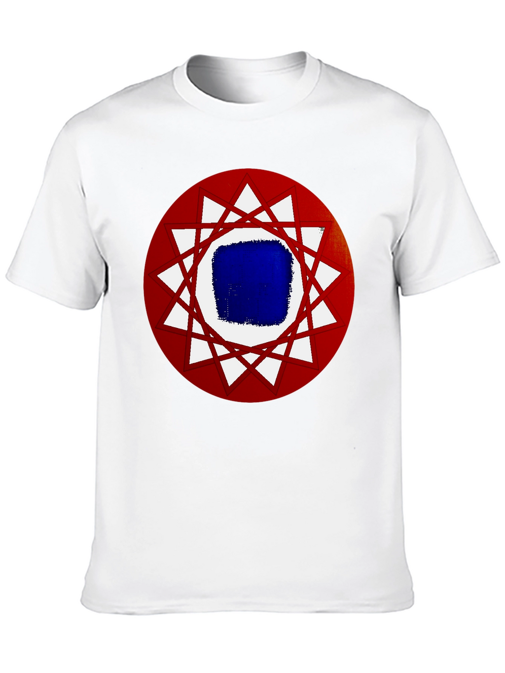 Geometric Graphic Tee - Black