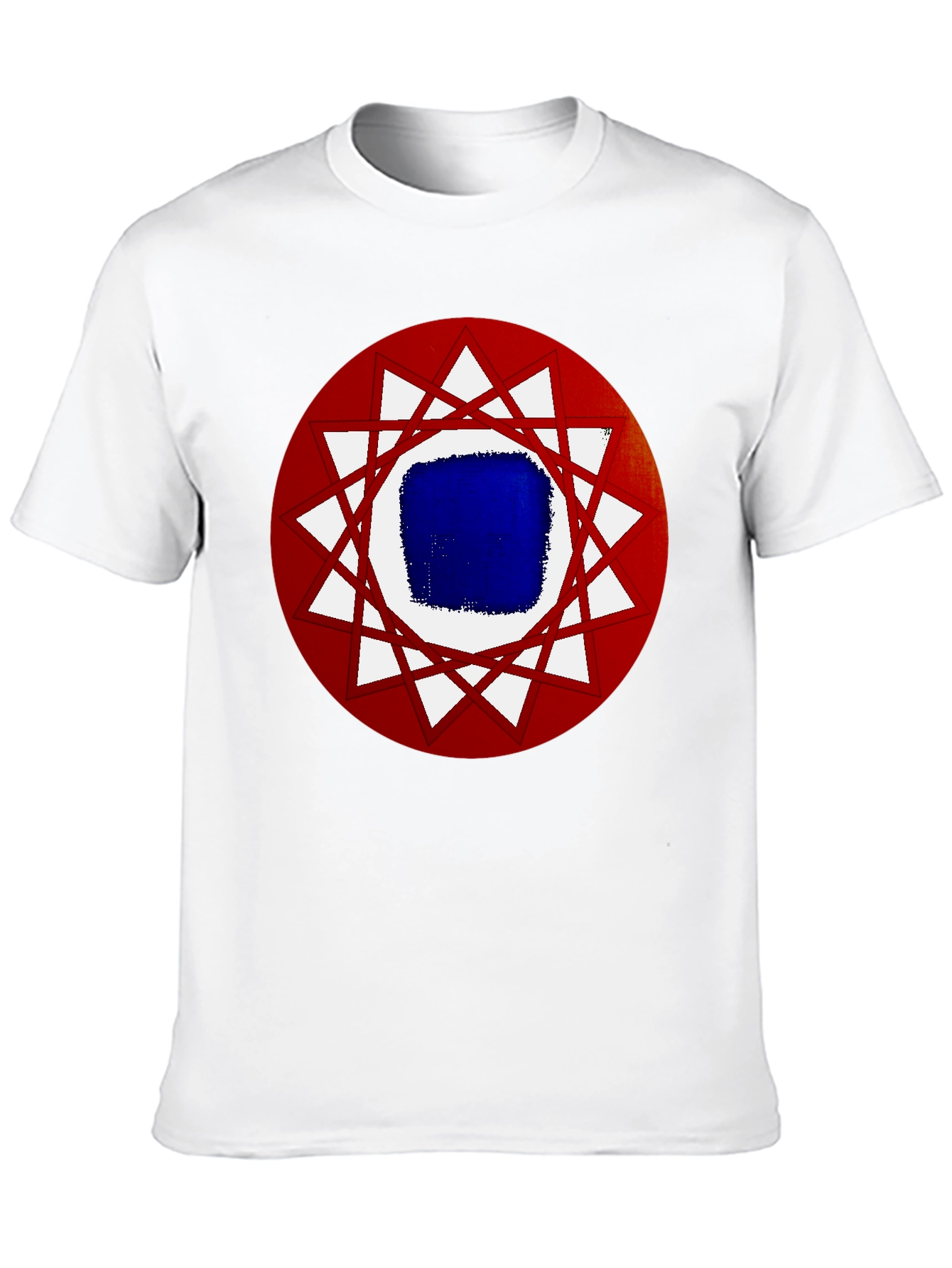 Geometric Graphic Tee - Black