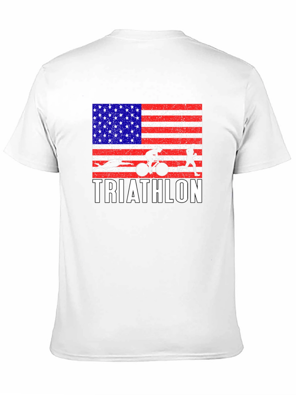 Triathlon USA Flag T-Shirt