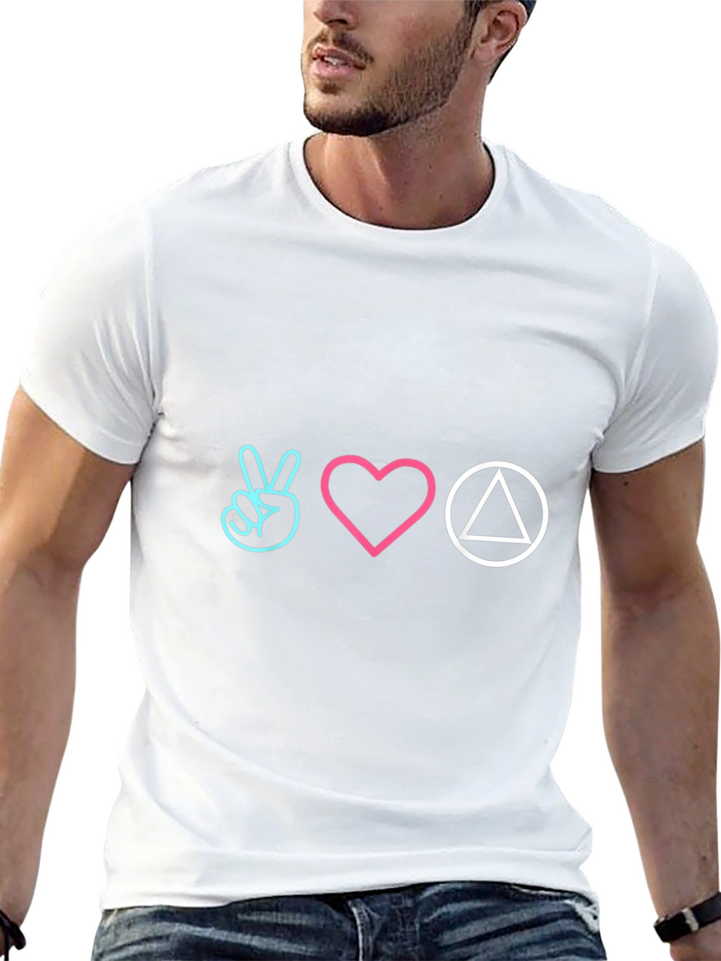 Peace Love Sobriety T-Shirt