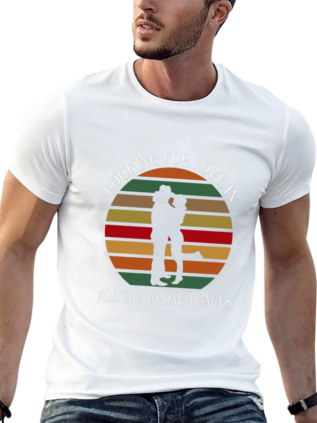 Looking For Love T-Shirt - Country Sunset Design