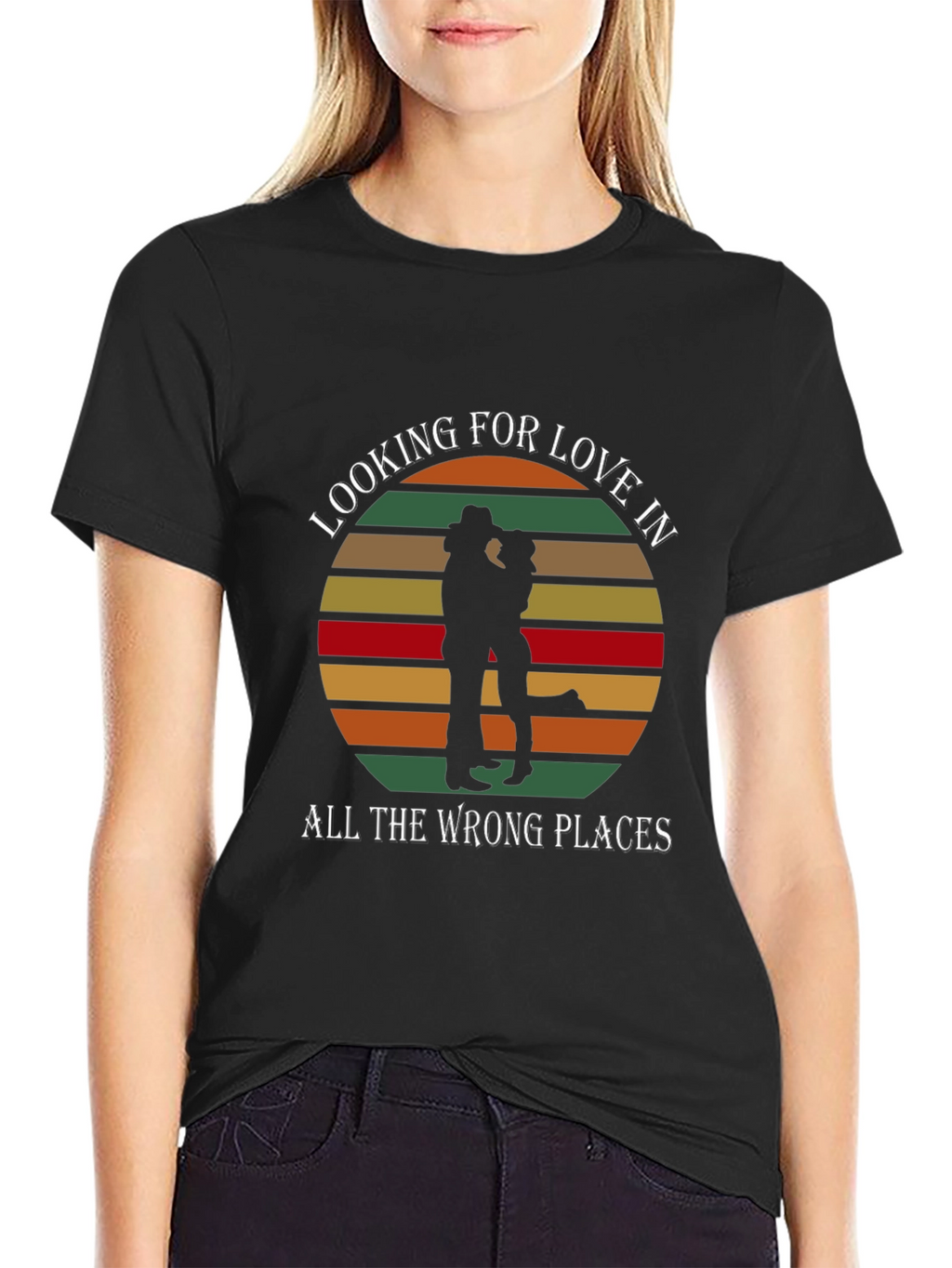 Looking For Love T-Shirt - Country Sunset Design