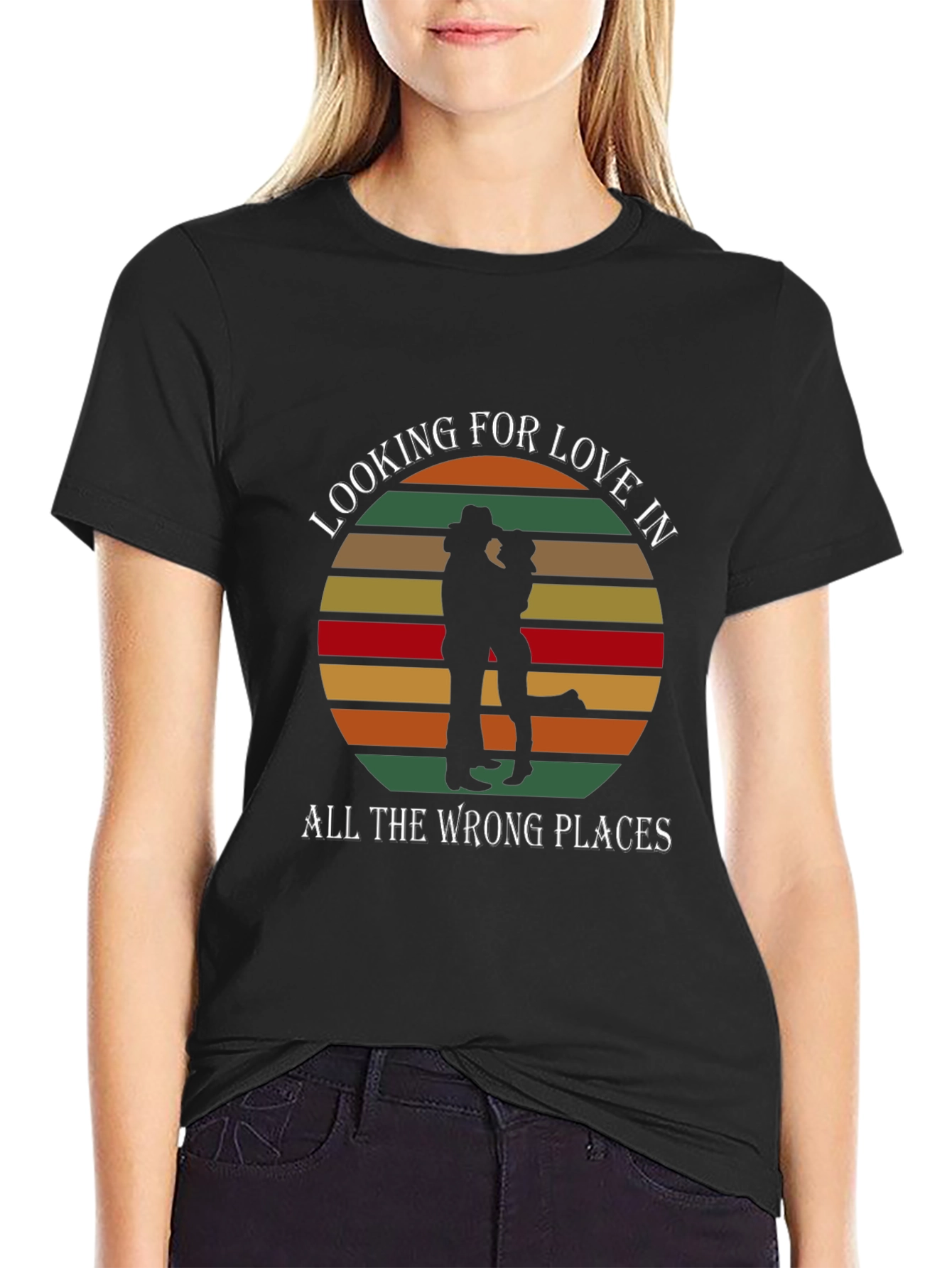 Looking For Love T-Shirt - Country Sunset Design