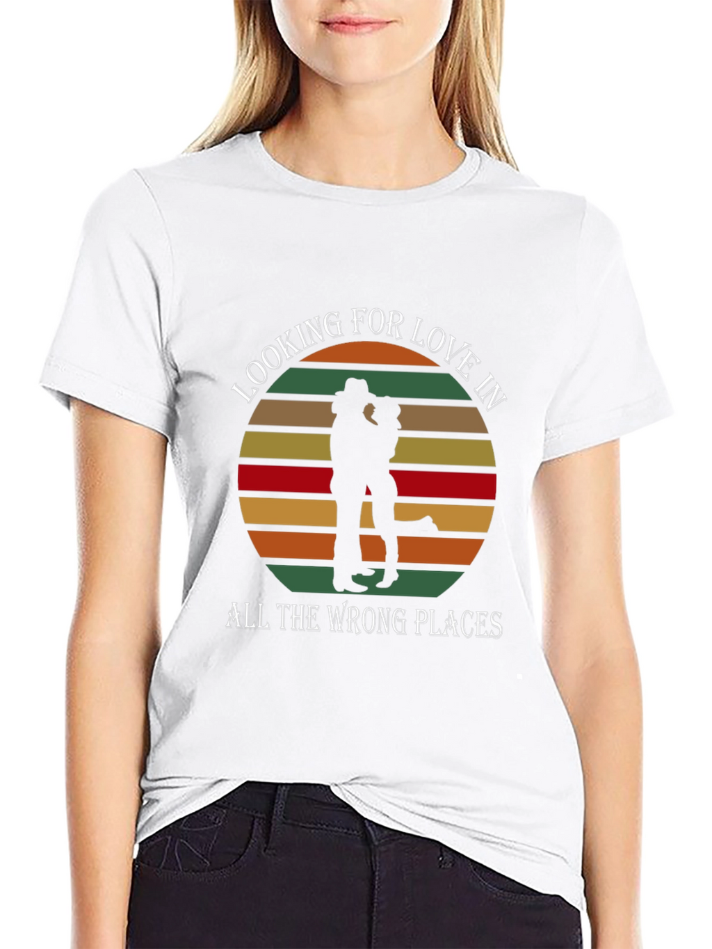 Looking For Love T-Shirt - Country Sunset Design