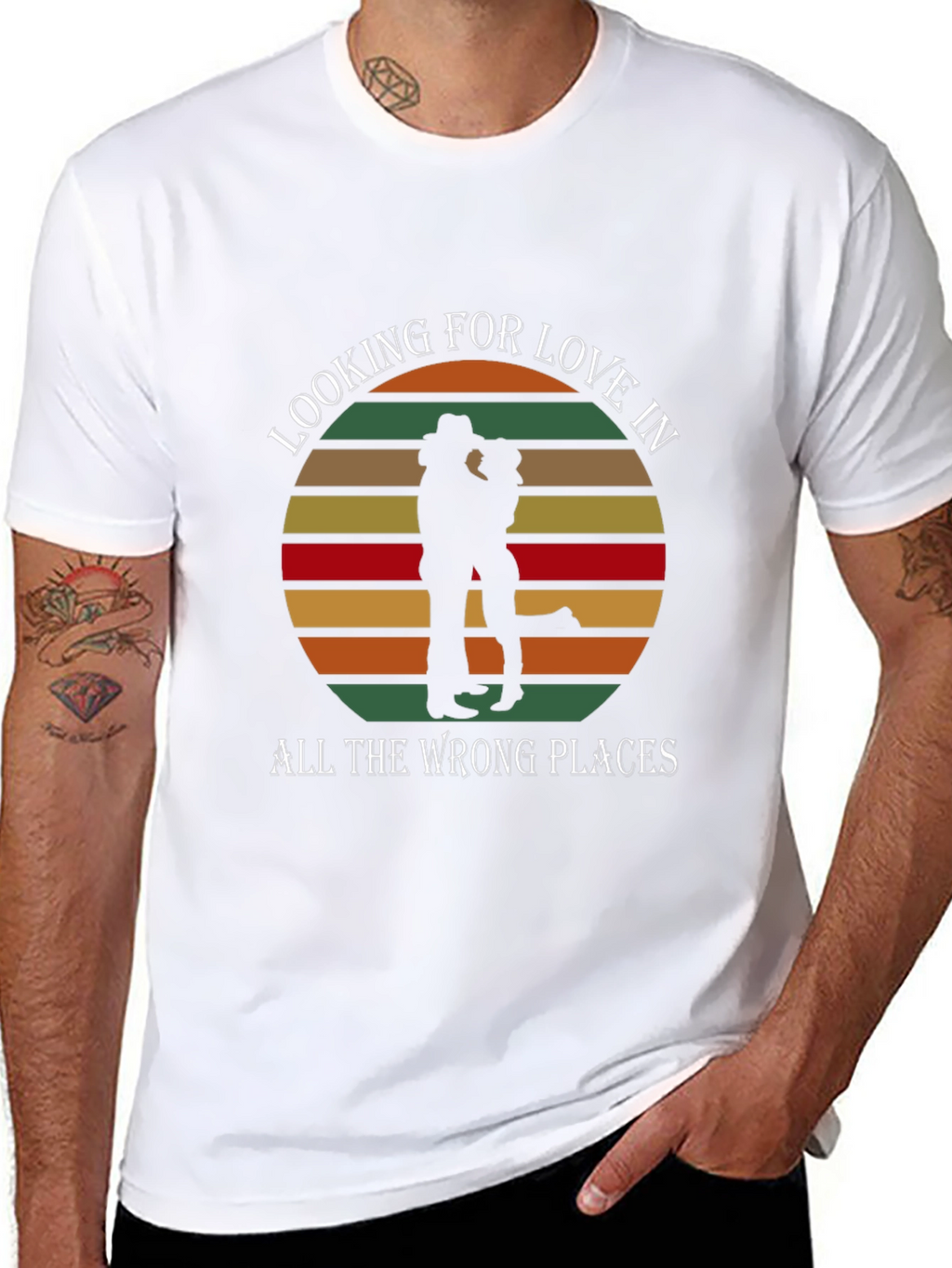 Looking For Love T-Shirt - Country Sunset Design