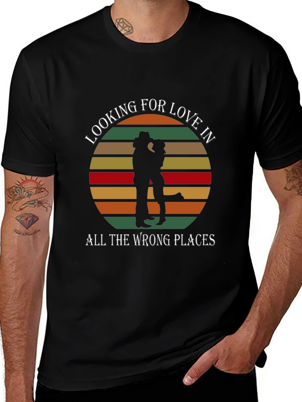 Looking For Love T-Shirt - Country Sunset Design