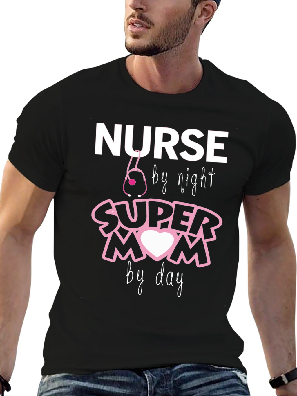 Nurse Super Mom T-Shirt - Night Shift Hero