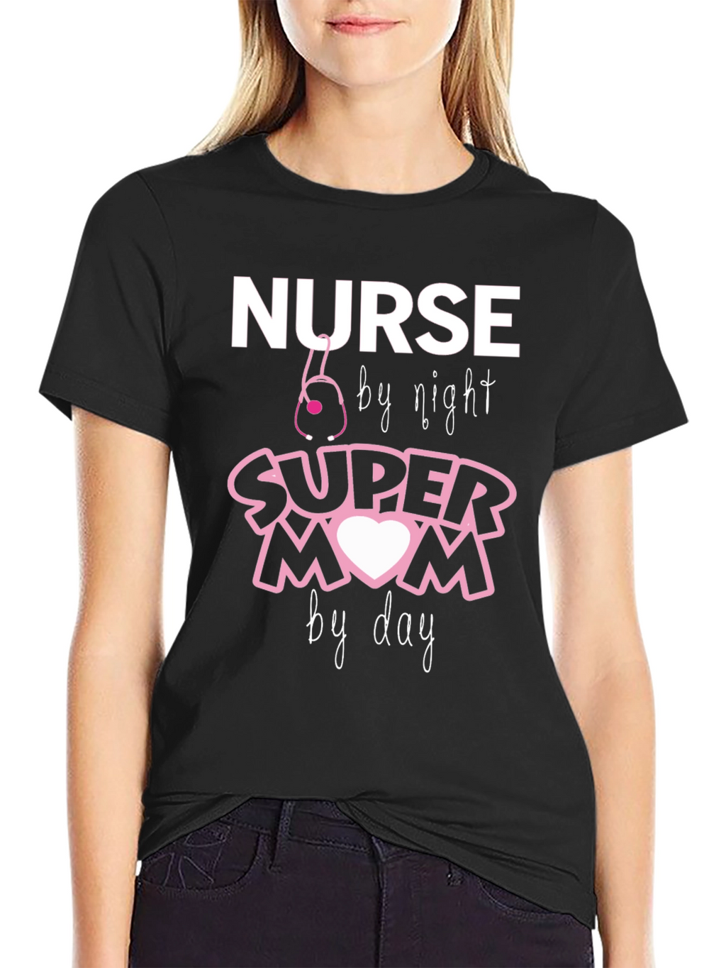 Nurse Super Mom T-Shirt - Night Shift Hero