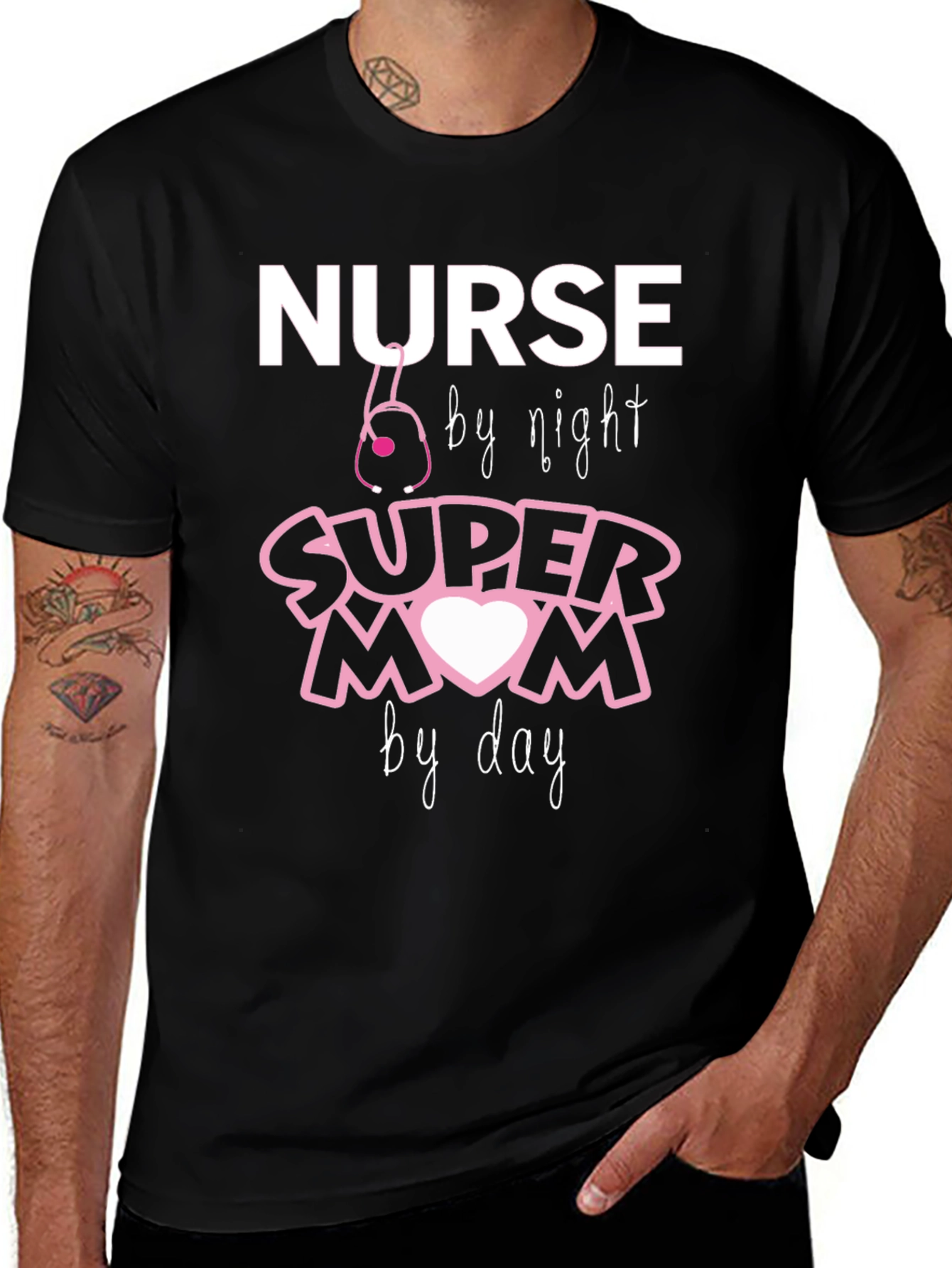 Nurse Super Mom T-Shirt - Night Shift Hero